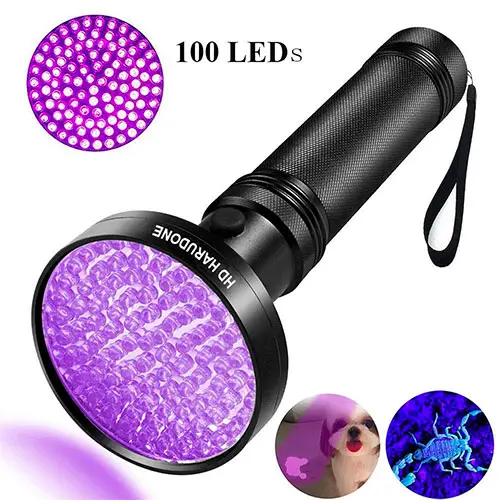 ICEFIRE T70 UV Torch 395nm LED Zoomable Portable Black Light Flashlights 