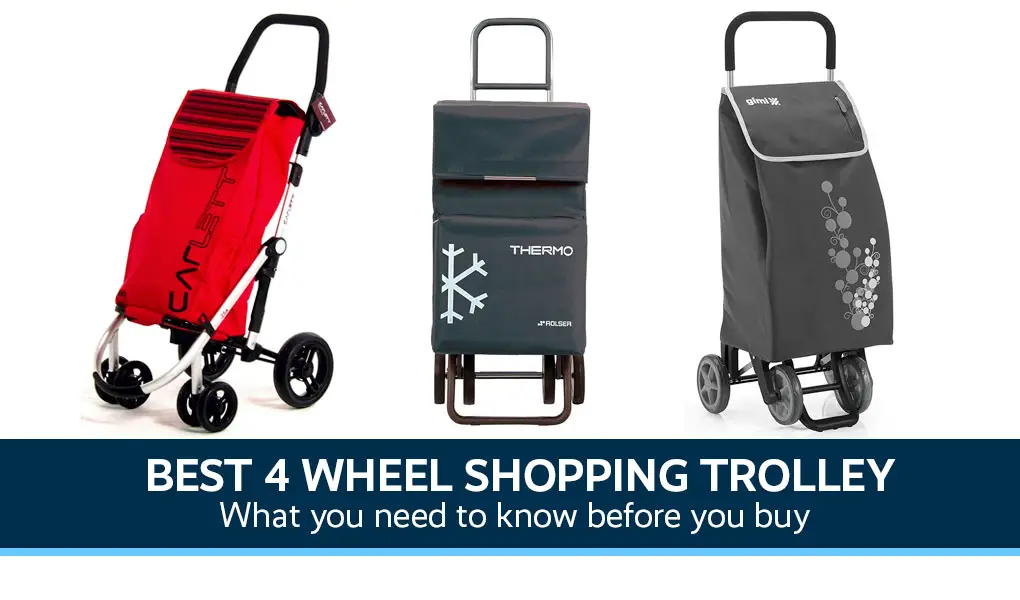 shopping trolley 4 wheels lightweight