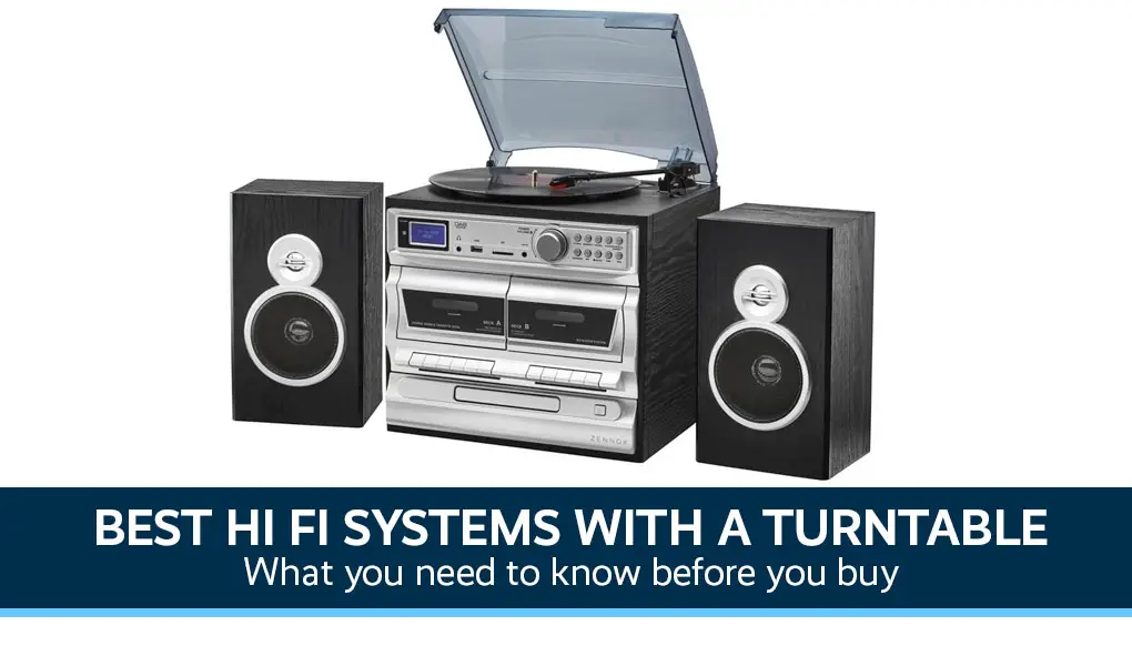 mini stereo system with turntable