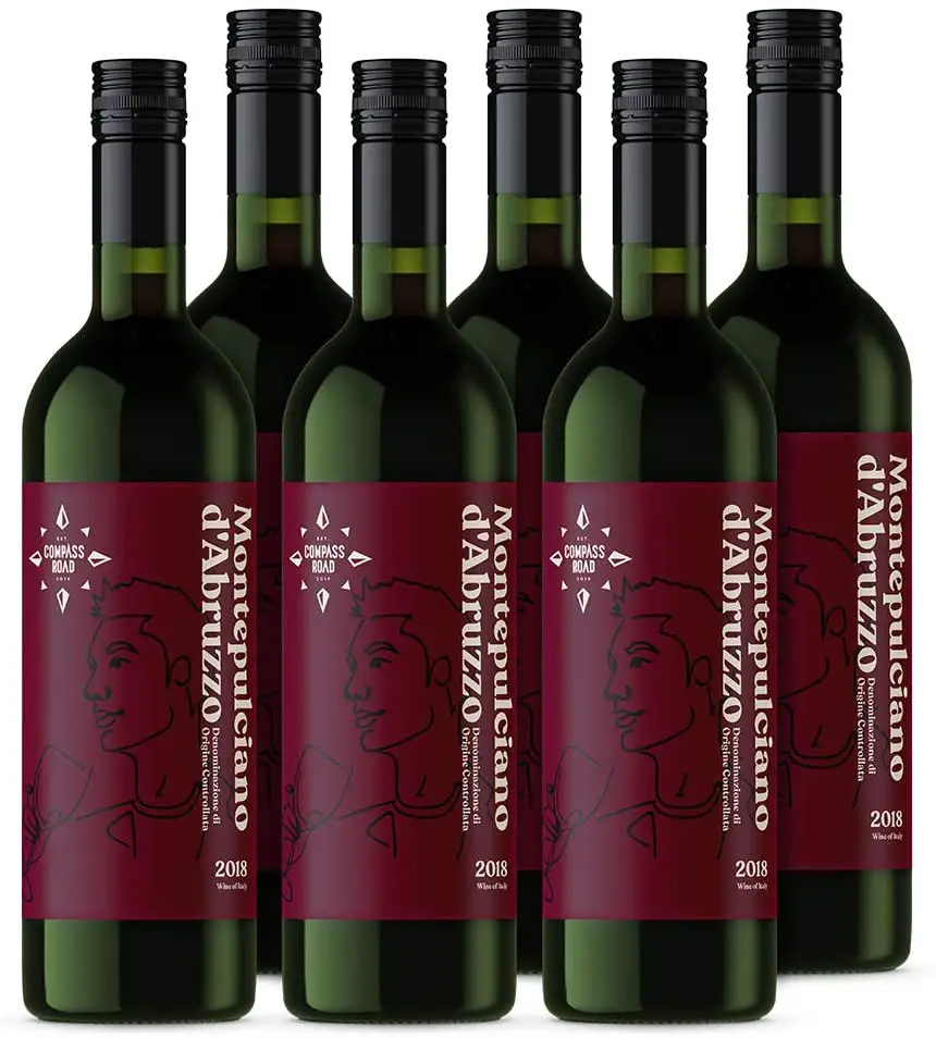 Amazon Brand - Compass Road Red Wine Montepulciano, Italy (6x75cl)