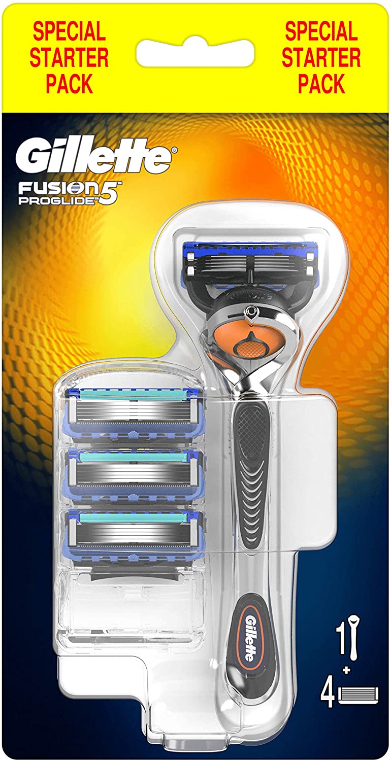 Gillette Fusion5 ProGlide Razor for Men with FlexBall Technology That Responds to Contours and Gets Virtually Every Hair, 3 Blades