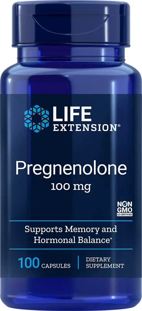 Life Extension Pregnenolone 100 mg, 100 Capsules