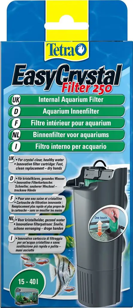Tetra EasyCrystal 250 Aquarium Internal Filter for Crystal Clear, Healthy Water Inside the Fish Tank