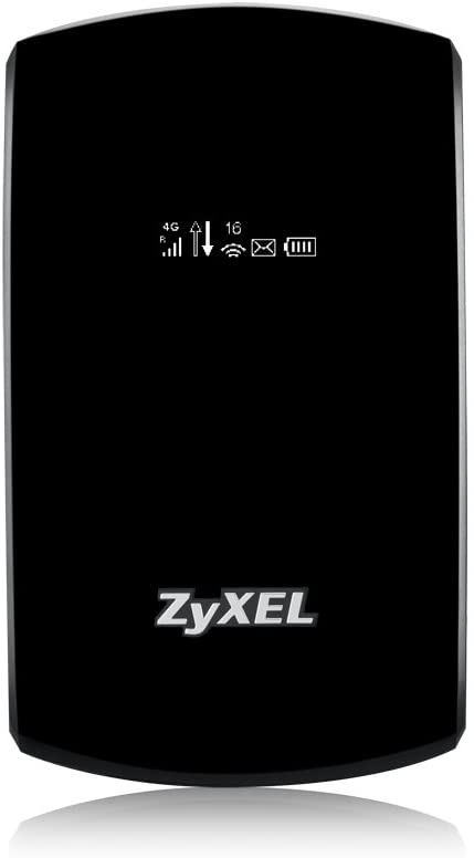 Zyxel 4G LTE-A Portable 802. 11ac MiFi Hotspot Router Cat6 300Mbps Carrier Aggregation, 2800mAh battery, UK Plug [WAH7706]