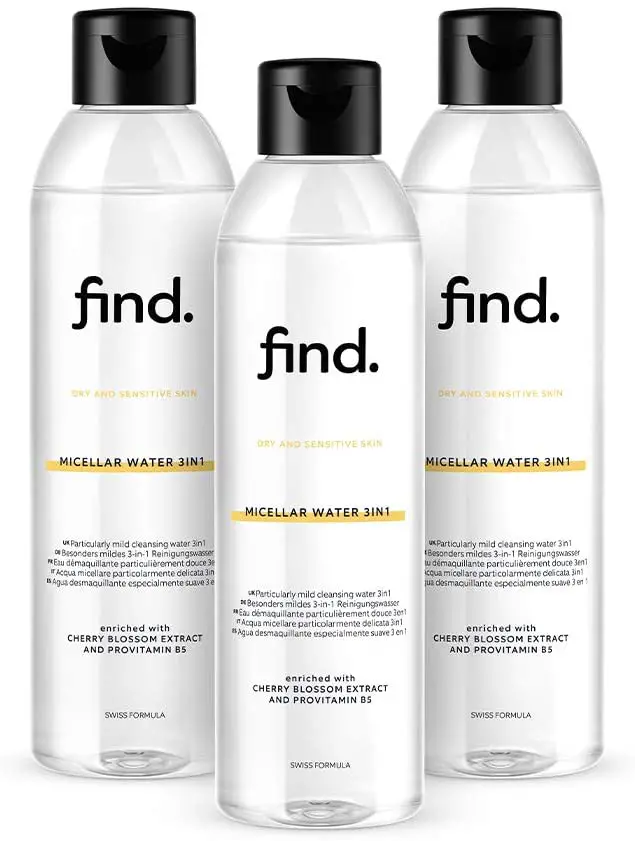 FIND - Micellar Water 3in1 for Dry and Sensitive Skin (3x400ml)