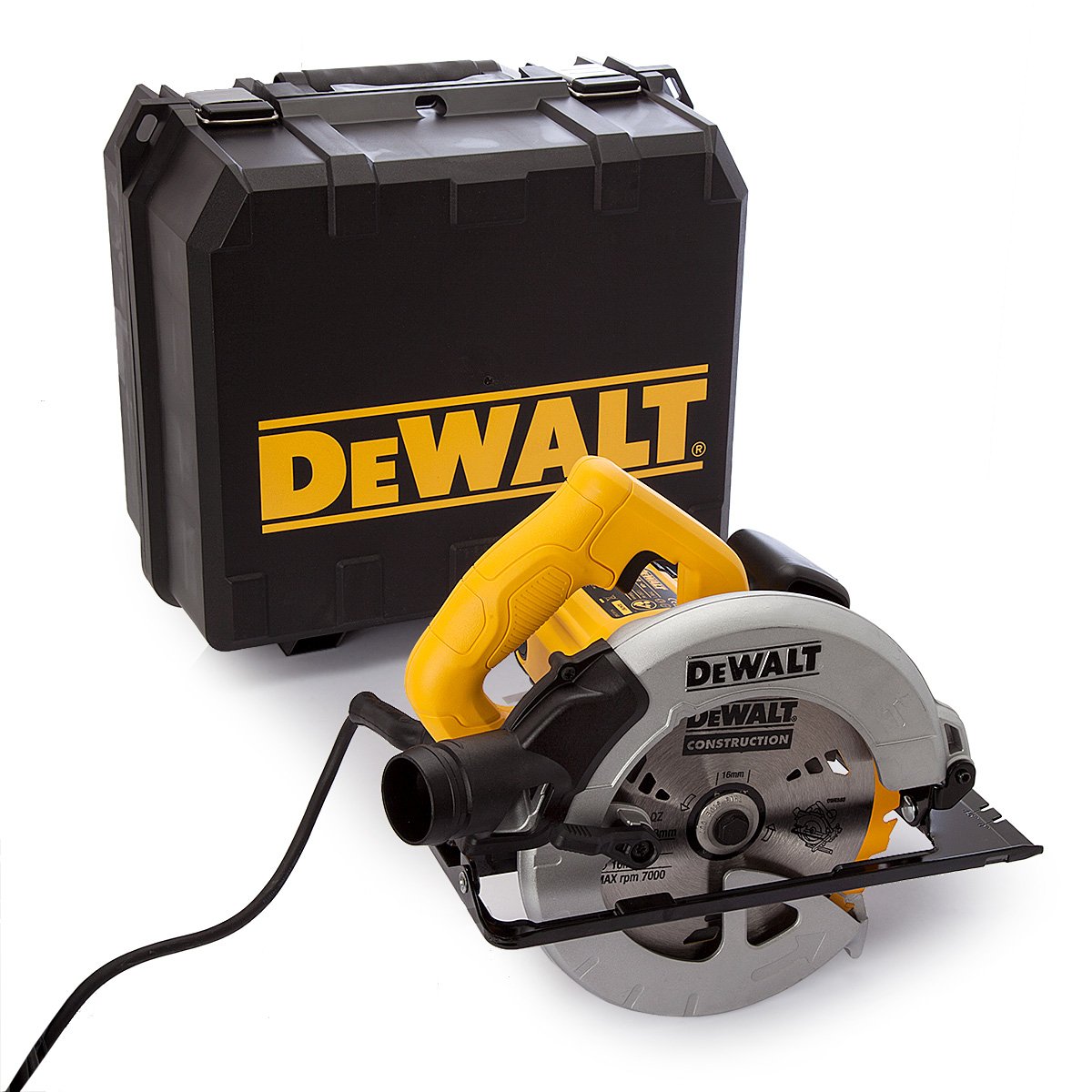 DeWalt 240V 184mm 65mm Compact Circular Saw in Kitbox
