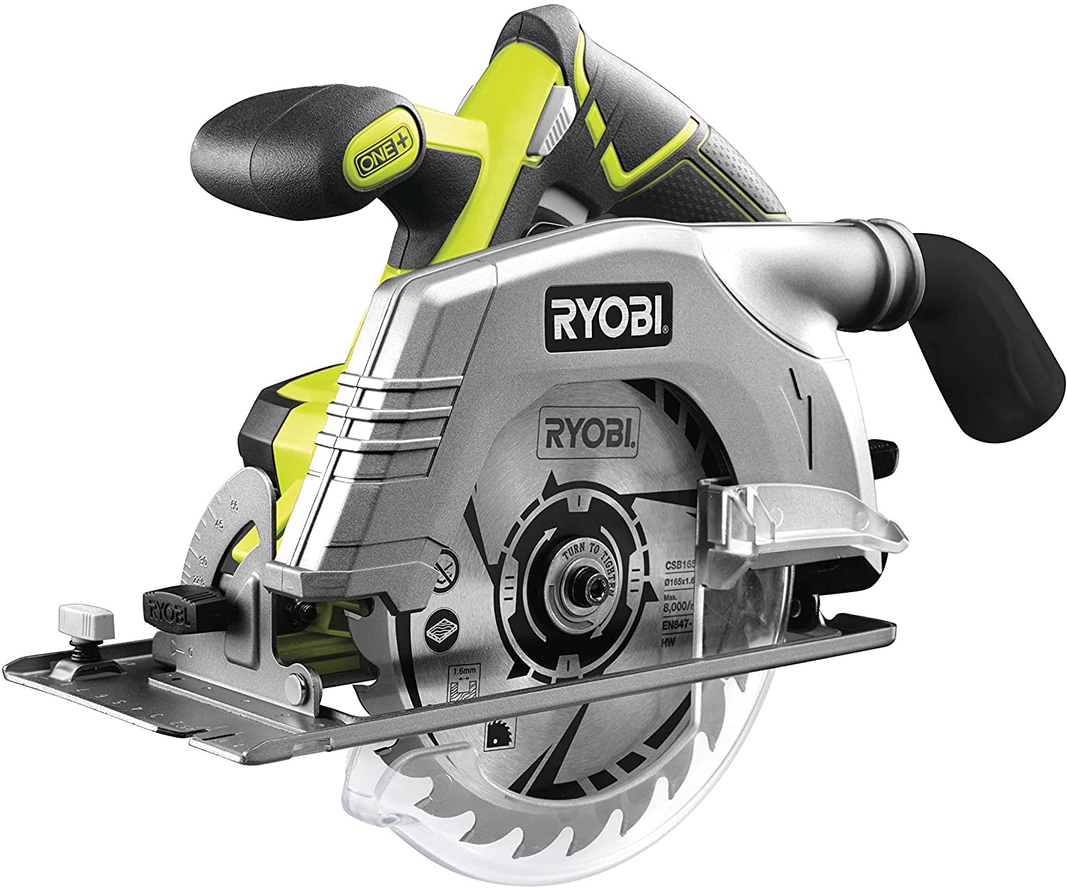 Ryobi R18CS-0 ONE+ 18 V Cordless Circular Saw, 165 mm (Body Only)
