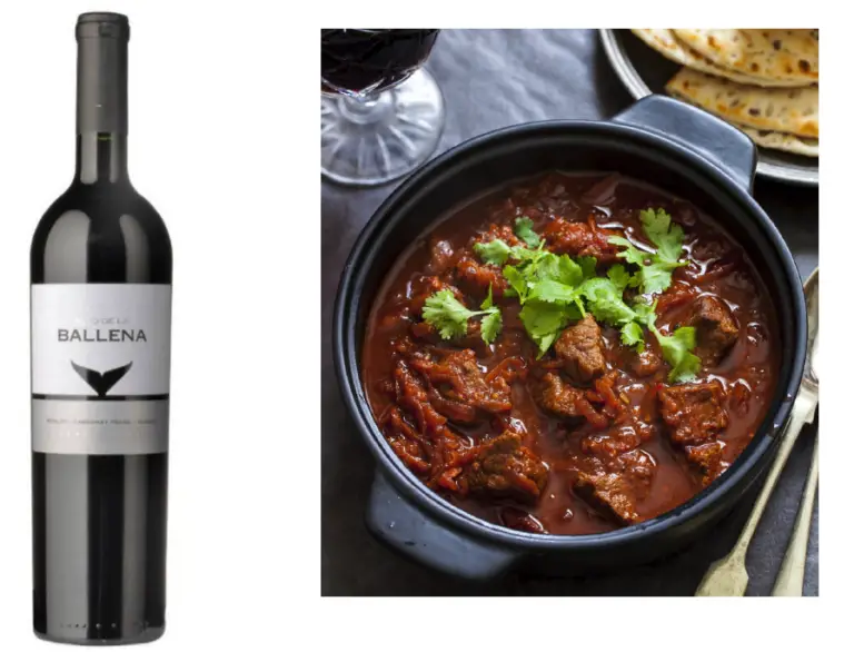 red wine with curry Uk