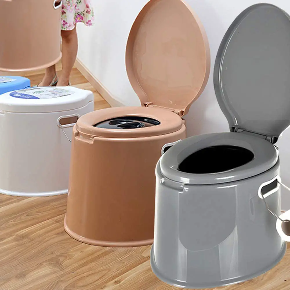 Crystals 6L Large Portable Compact Toilet Potty Loo for Camping Pool Caravan Picnic & Festivals