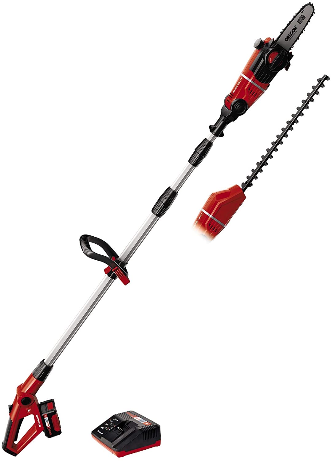 Einhell Cordless Extendable Hedge Pole Trimmer and Lopper Kit