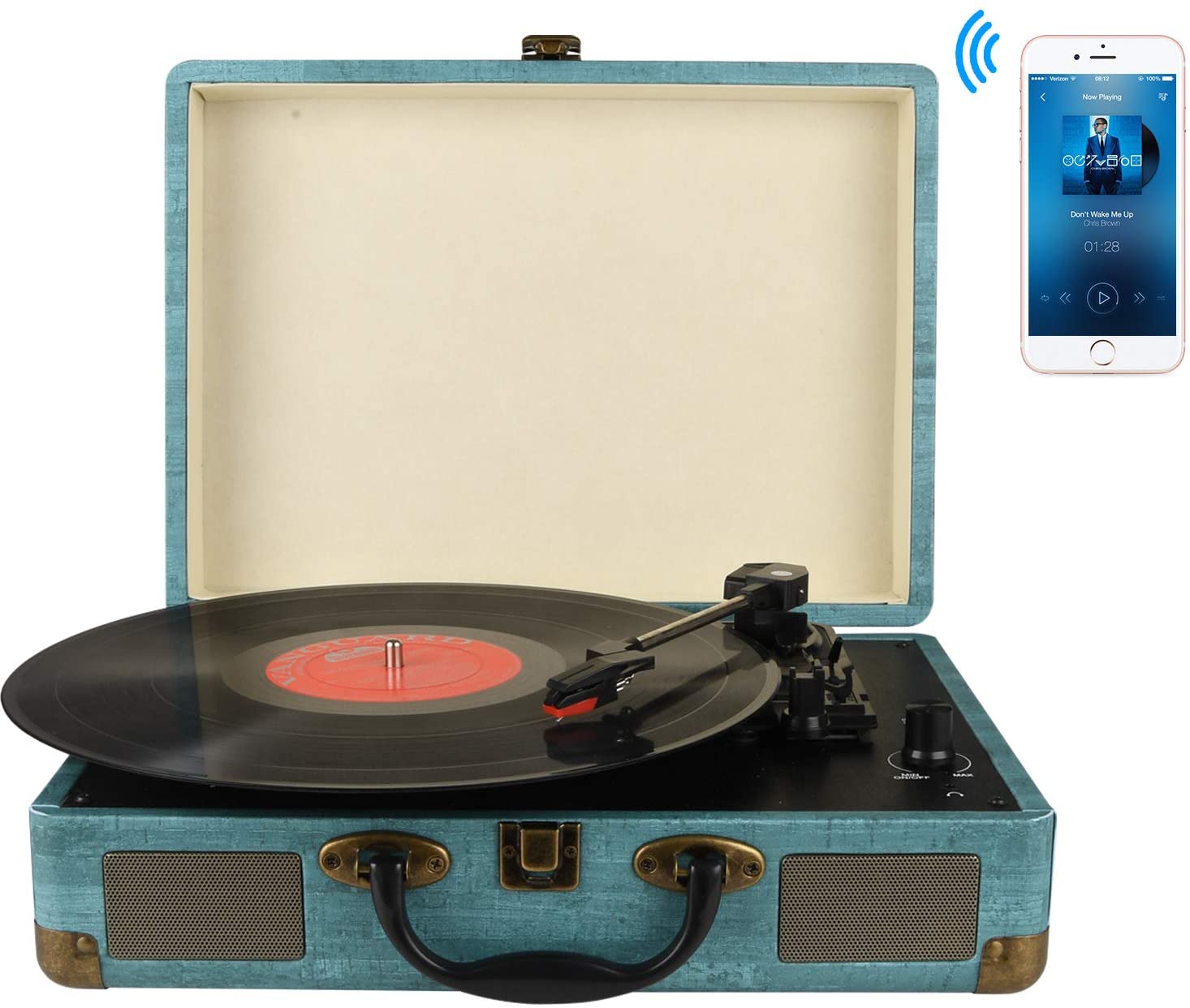 Briefcase Vinyl Players with Speakers from Morocco