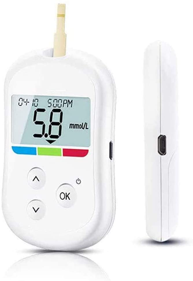 Diabetes Blood Sugar Kit, Glucose Meter Home-Use Bluetooth Diabetes Care Easy To Observe Blood Glucose Range Color Bar