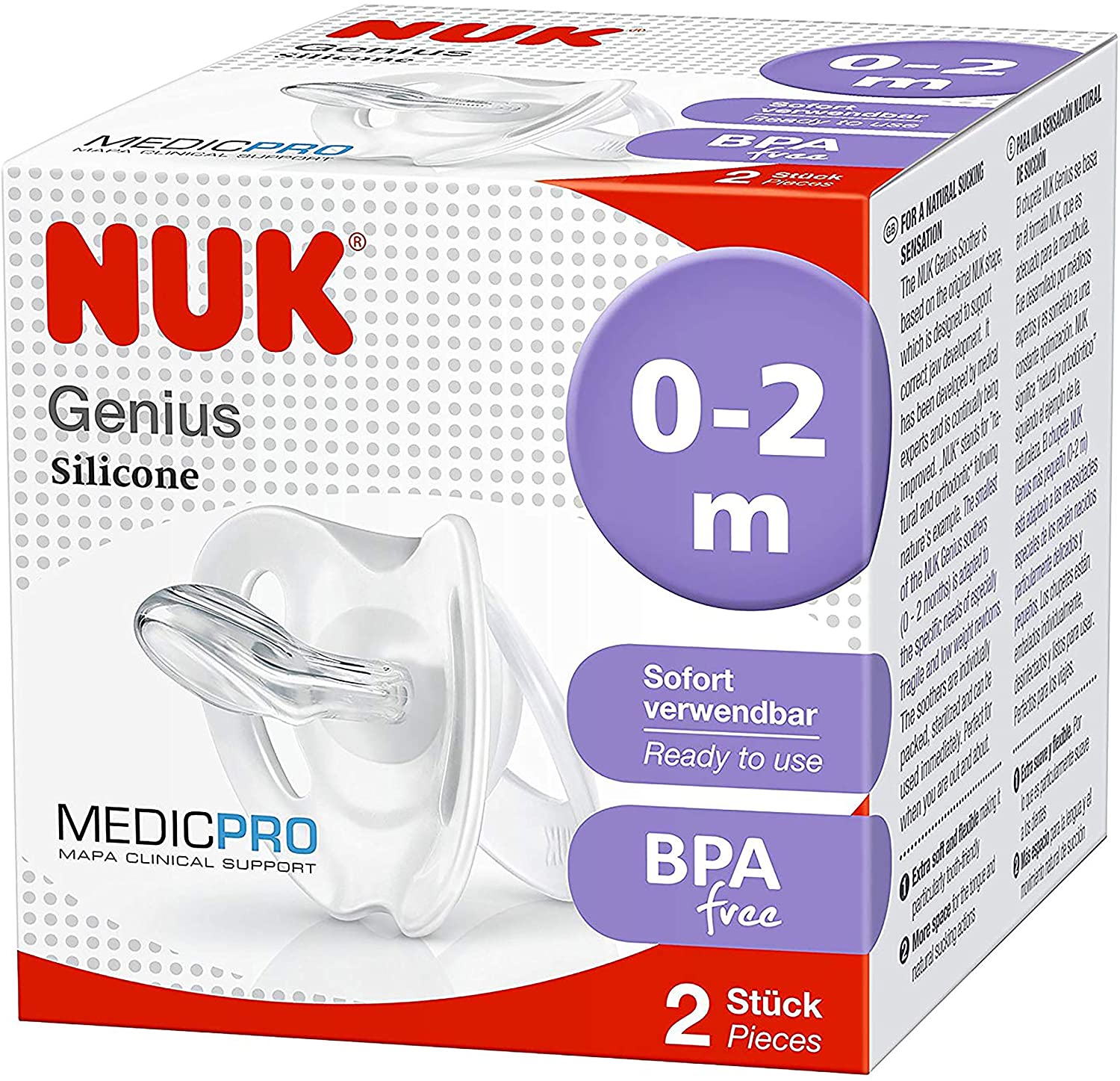 NUK Medic Pro Genius New Born Dummies