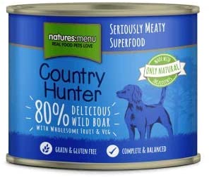 Nature's Menu Country Hunter Dog Food Can Wild Boar