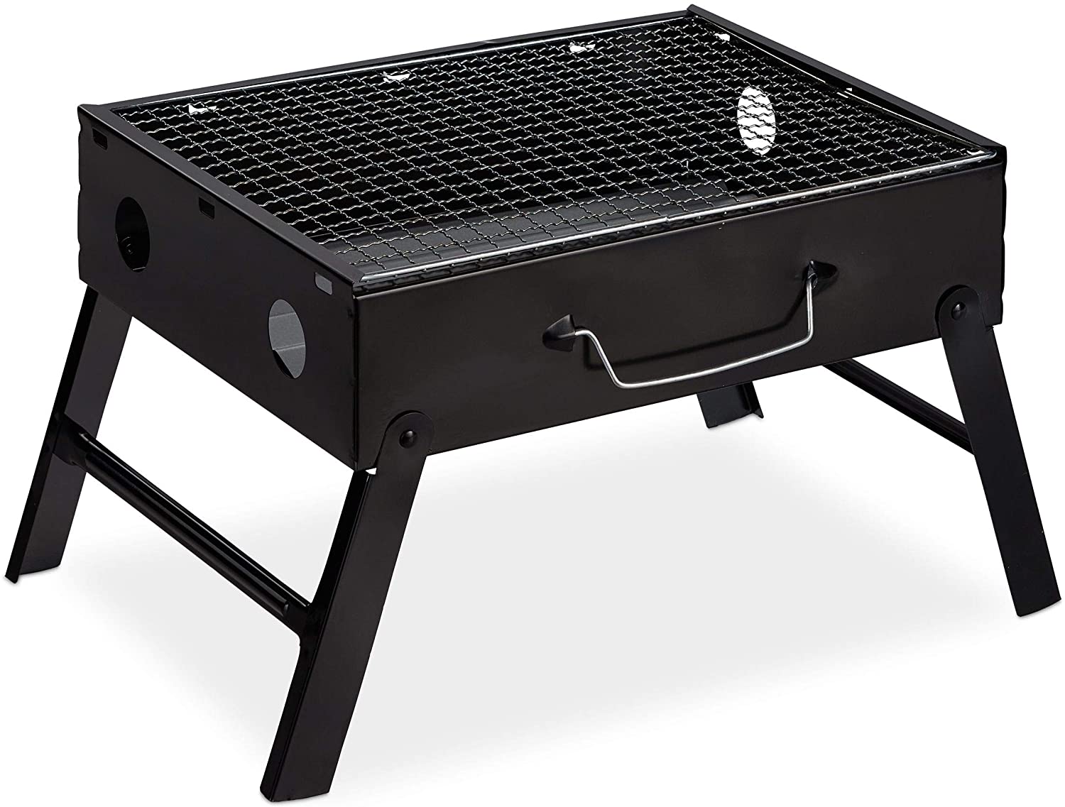 Relaxdays Folding Camping Barbecue Grill