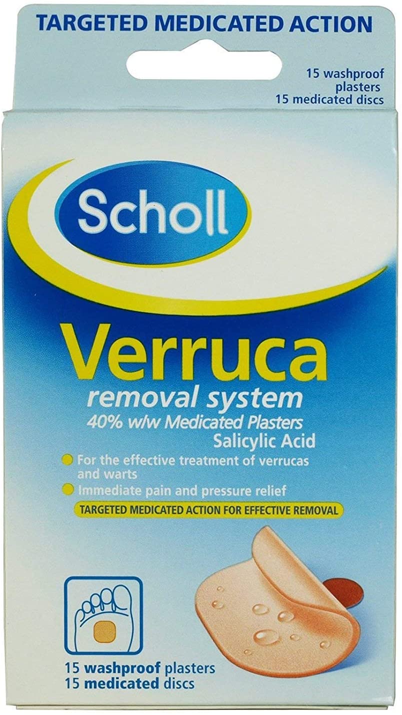 Scholl's Plaster Patches with Verruca Removing Discs