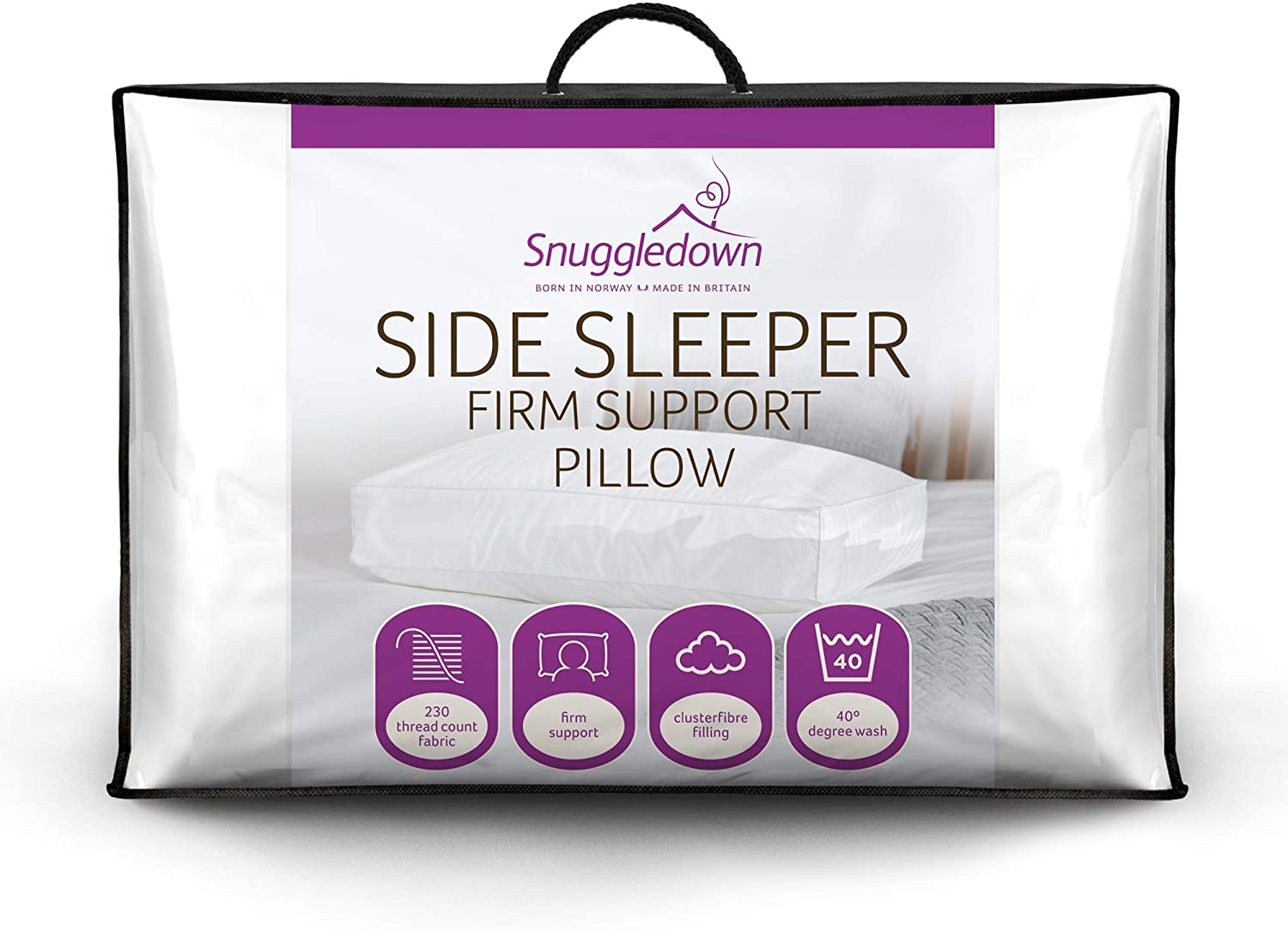 SnuggleDown Side Sleeper Pillow