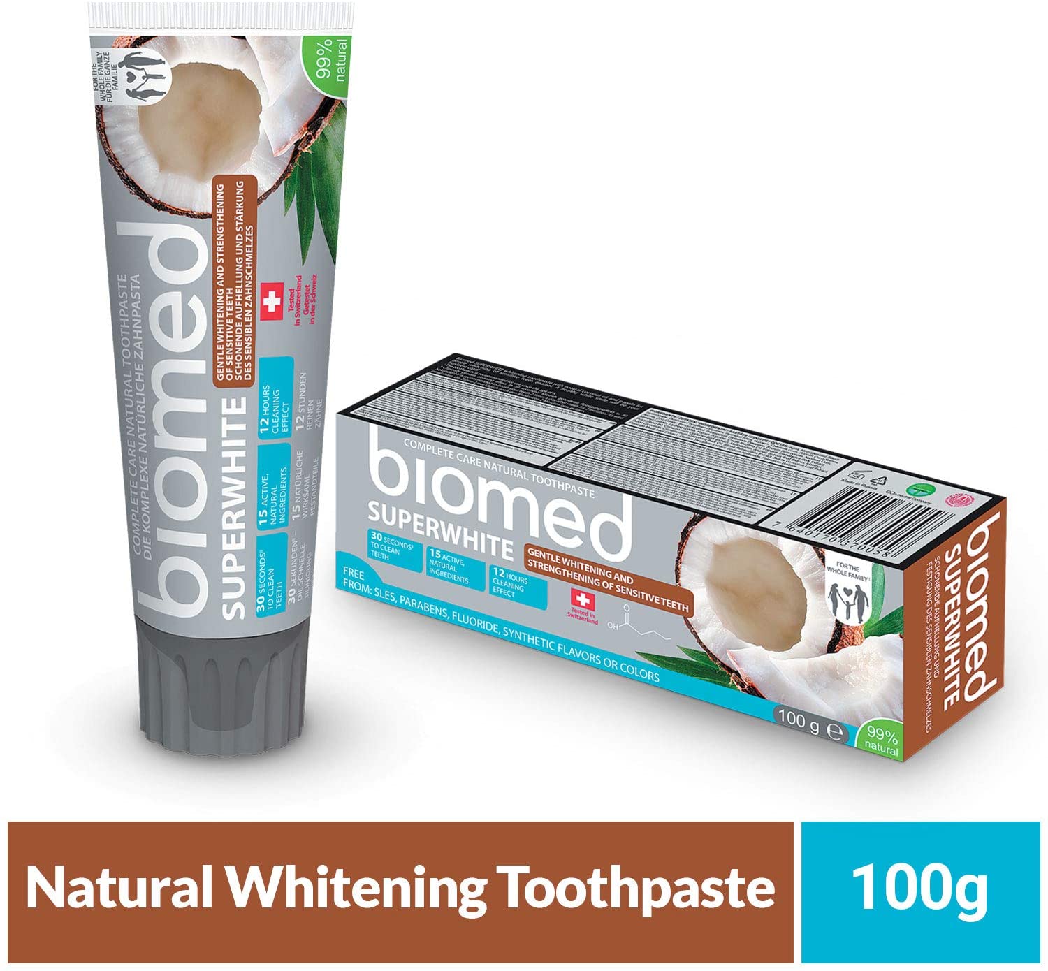 Splat Biomed Super White Natural Coconut Toothpaste 