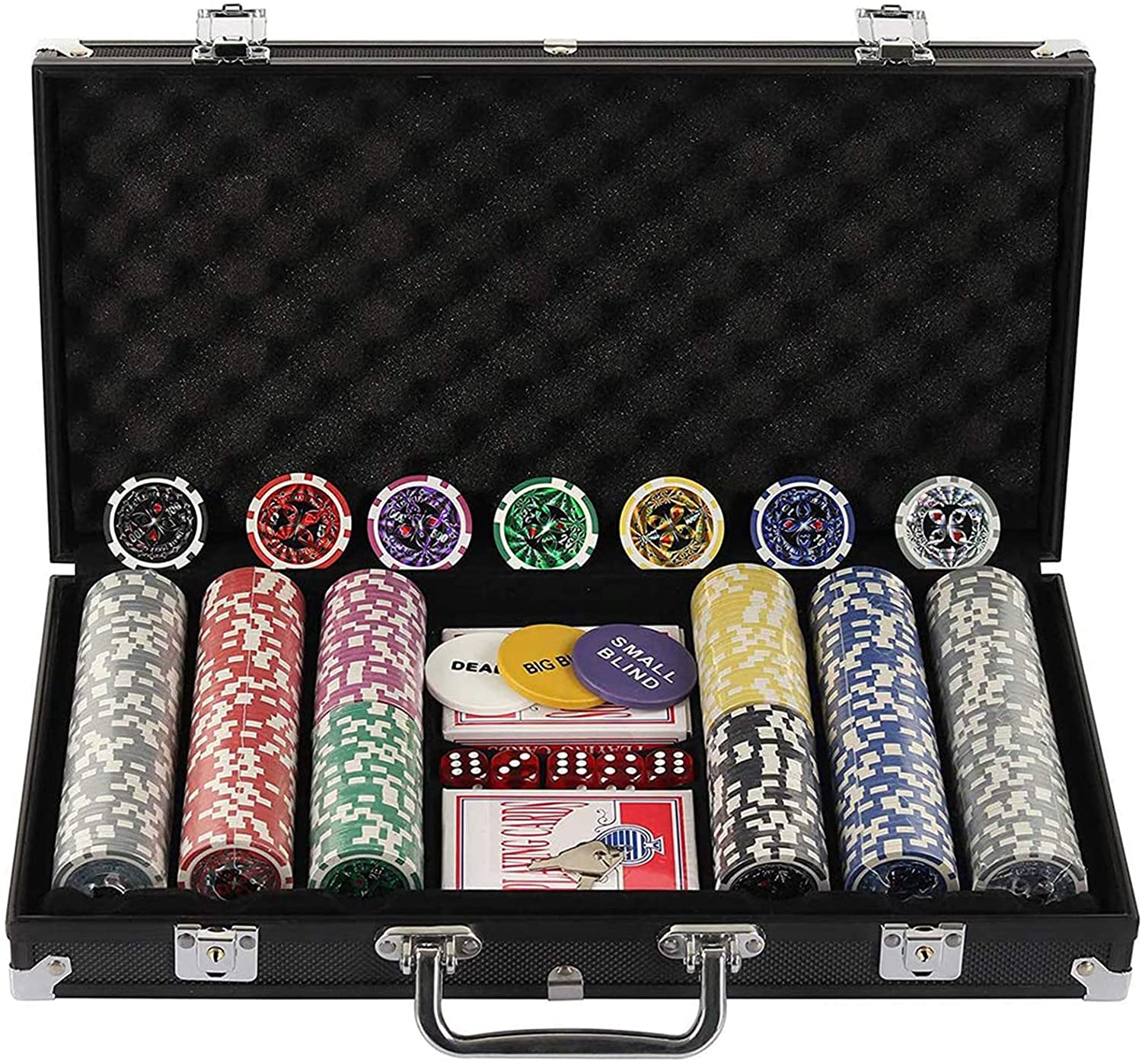 Texas Hold ‘Em Poker Chip Set Display4top