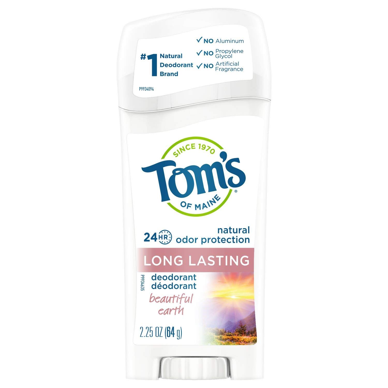 Tom's Of Maine Natural Women's Deodorant - Beautiful Earth - 2.25 Oz, Pack of 6