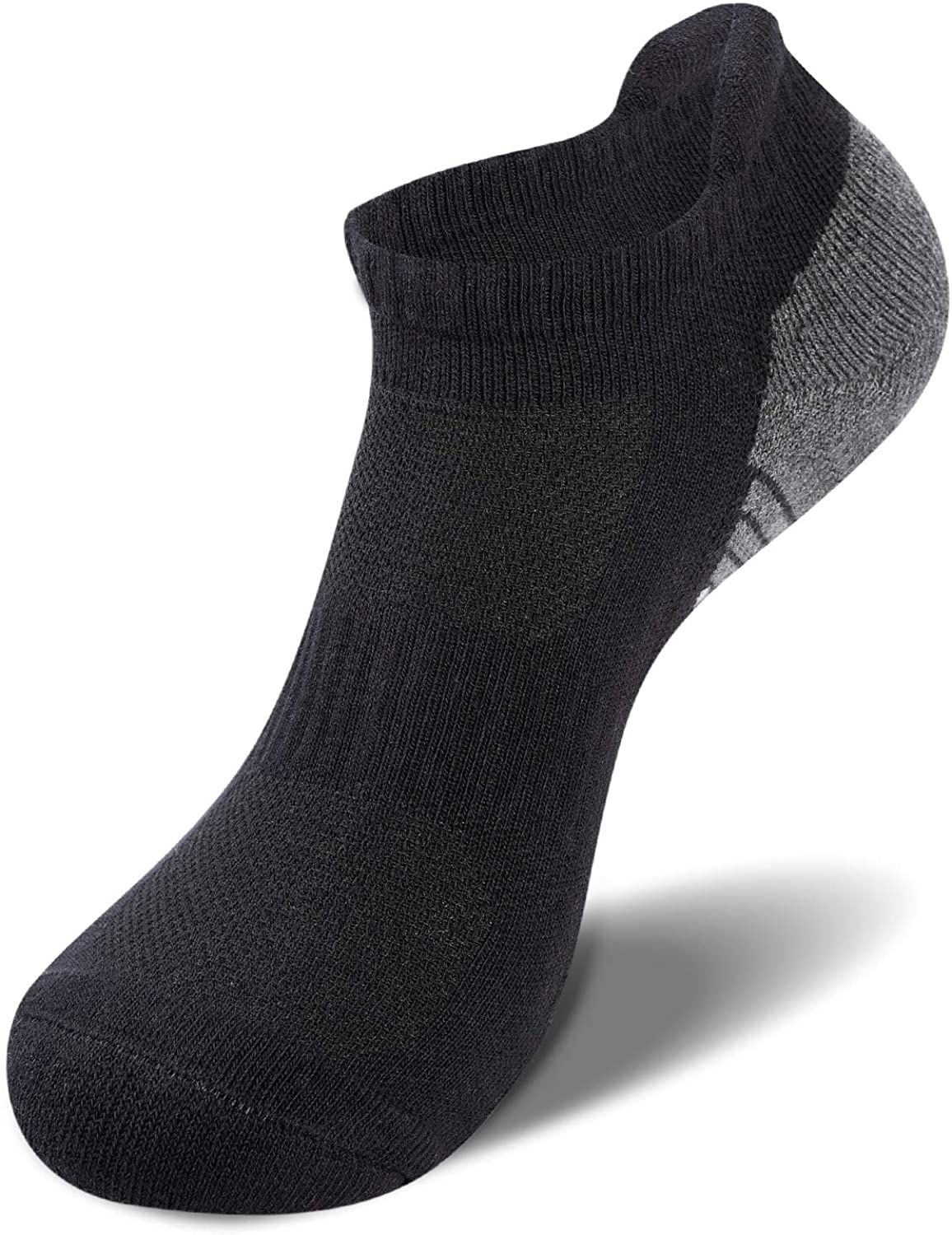 coskefy Running Socks Cushioned Sports Socks Ankle Socks Trainer Socks for Men Women Ladies Cotton Low Cut Athletic Socks (6 Pairs)